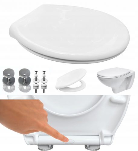  Sedile WC Perfecto ovale, duroplast bianco