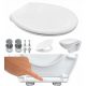  Sedile WC Perfecto ovale, duroplast bianco