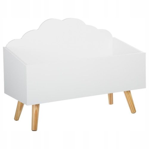  Baule portagiochi Atmosphera 127156B 58 x 45 x 28 cm bianco