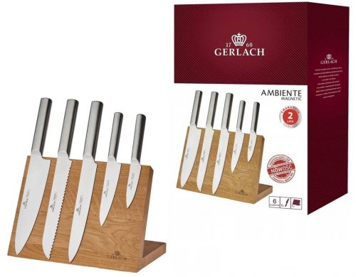 Set di coltelli con banda magnetica Gerlach Ambiente Magnetic 5 pz.