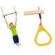 Parco giochi da giardino - Altalena trapezio ginnica per bambini JF gialla