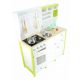  ZOSIA Meravigliosa Cucina per Bambini in Legno con accessori Bianco Lime