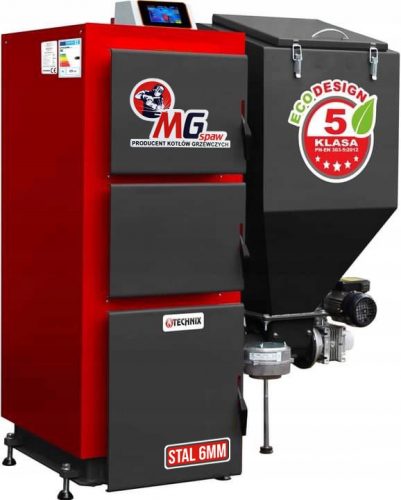  Forno in acciaio MGweld per carbone eco-pisello da 24 kW