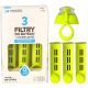  Inserto filtro Dafi per bottiglia Soft Solid, verde lime, clic, 3 pz.