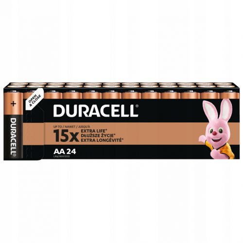  Batteria alcalina Duracell AA (R6) 24 pz.