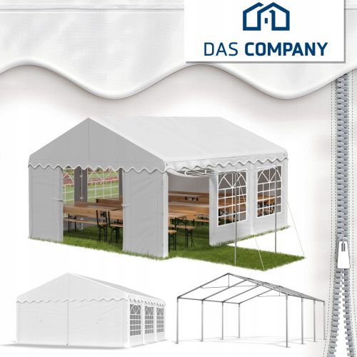 Tenda da giardino, padiglione - Tenda Polotent 6 pareti 4 x 6 x 3,15 m