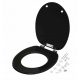 Sedile wc Casaria Sedile in MDF nero