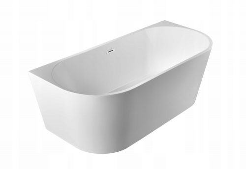 Vasca da bagno freestanding in acrilico Braider Restia scarico centrale 170 x 75 cm