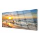 Stampa su vetro Mare Tramonto Spiaggia 125x50