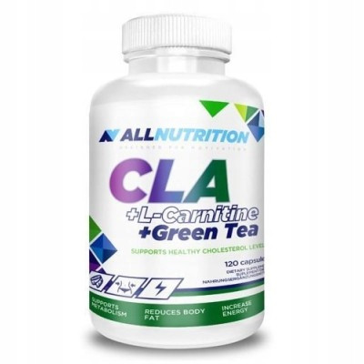  Allnutrition CLA + L-Carnitina + Tè Verde capsule multitasking, aroma naturale, 120 pz.