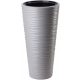  Vaso da fiori Form-Plastic 30 cm x 30 x 56 cm diametro 30 cm tonalità plastica grigio e argento