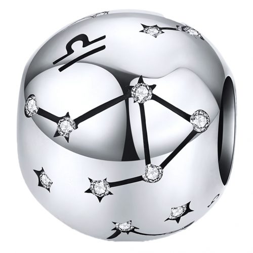  CHARMS argento 925 SEGNO ZODIACALE perline LIbra