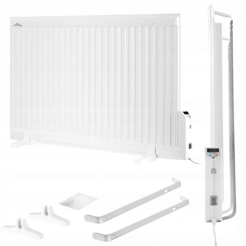  Scaldabagno elettrico 2000 W LCD ELPE pannello 60x114 cm bianco