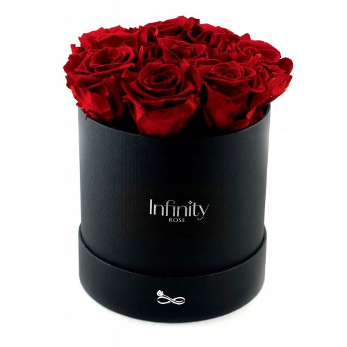 Le rose eterne naturali rosse Flower Box sono profumate