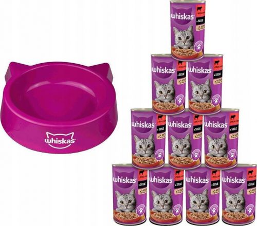  WHISKAS 1+ con Manzo in Salsa Barattolo Umido da 400 g