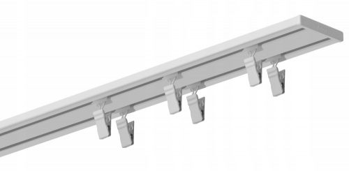 BASTONE PER TENDE BINARO DA SOFFITTO IN ALLUMINIO UNITÀ PICCOLA 170 CM