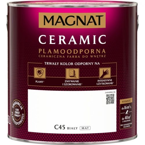 Pittura murale ceramica Magnat 2,5 l Bianco C45 opaco