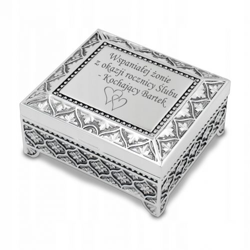  Portagioie souvenir 4x8x7 cm argento