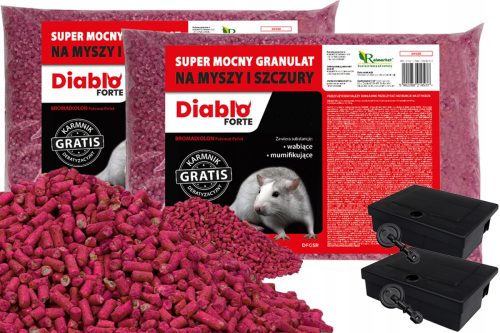 Repellente, spaventa animali - DIABLO FORTE VELENO PER TOPI E RATTI, GRANULATO 10 kg