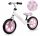  Cyclette Kidwell Rebel 12" Bianca, Rosa, Grigia