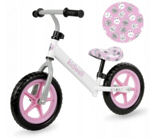  Cyclette Kidwell Rebel 12" Bianca, Rosa, Grigia