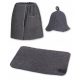 SAUNA - SET DA UOMO, GRIGIO - CAPPELLO KILT, MOQUETTE