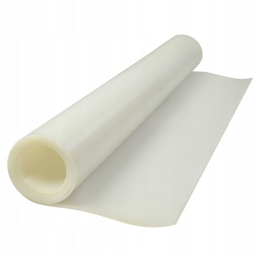 Tappetino in silicone VMQ MVQ, spessore 4 mm, larghezza 120 cm, colore latte 0,6 m2