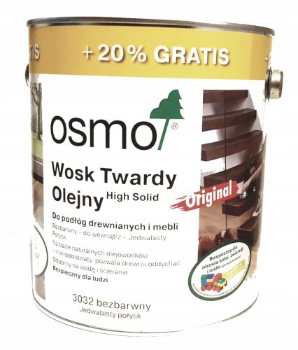 Osmo Cera Dura Setosa Lucida 3032 3 L