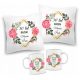  2 x set cuscino + tazza ANNIVERSARIO DI MATRIMONIO GIUBILEO