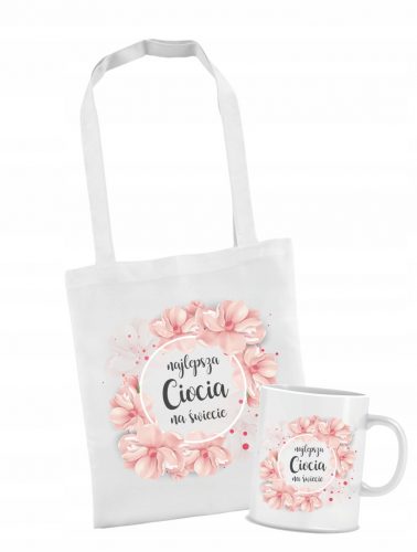  Borsa Auntie Best Auntie + set di tazze