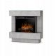  Caminetto a libera installazione con funzione riscaldante Dimplex, sfumature di grigio, 1400 W, 92,5 x 90,5 x 32 cm