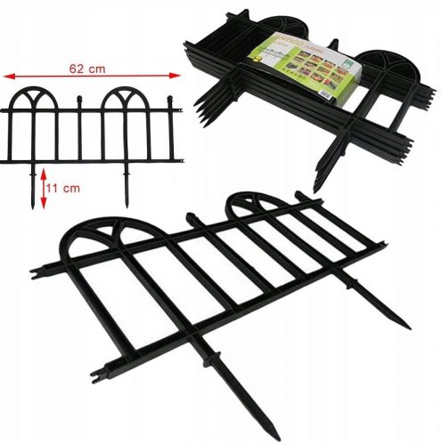 Recinzione da giardino decorativa anticoclassica in plastica, 3,1 m