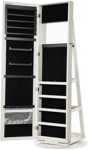  Toeletta Songmics, bianco opaco, 54 x 160 x 54 cm