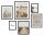 6x POSTER PER IMMAGINI CON CORNICE CORNICE BOHO ERBA PAMPAS