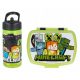  Bottiglia Stor Minecraft da 410 ml + Lunch box Minecraft Lunch box Creeper