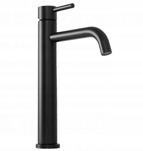 Rubinetto lavabo freestanding Calani Nexos, nero