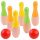 BOWLING IN LEGNO colorato per palline per bambini SP0668