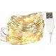  LAMPADE su FILO 100 LED per USB, lunghezza 10 m CALDE