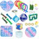  SET DI GIOCATTOLI ANTISTRESS FIDGET TOYS POP IT