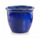  Vaso da fiori Polnix 49 cm x 49 x 40 cm diametro 49 cm ceramica tonalità del blu