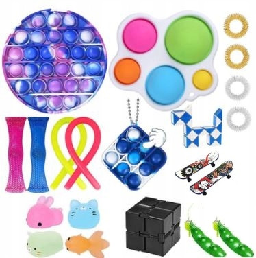  Fidget Toys Set di giocattoli antistress Pop it P