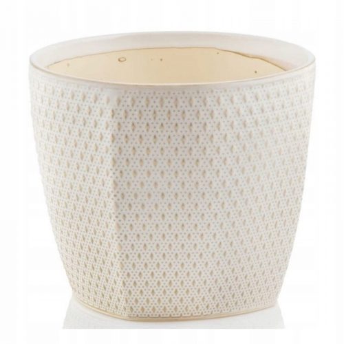 Coprivaso da fiori - Vaso da fiori 15 x 17 cm in ceramica beige