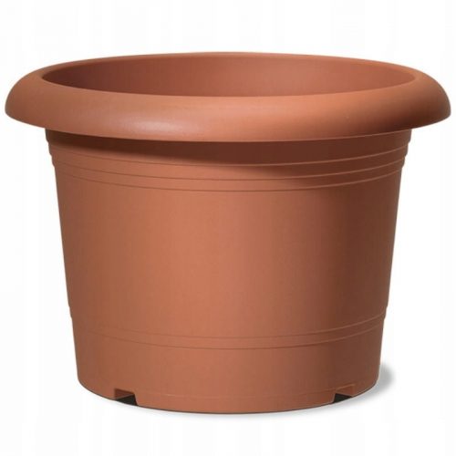 Vaso da giardino - Vaso da fiori Scheurich 60 cm x 60 x 42 cm diametro 60 cm in plastica tonalità marrone e beige