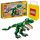  LEGO Creator 3 in 1 31058 Mighty Dinosaurs + Sacchetto di carta LEGO 6315786 Giallo 24x8x18 cm