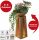  Vaso da fiori Easymaxx 72 cm x 34 x 69 cm, metallo, sfumature di marrone e beige