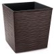  Vaso da fiori Lamela 30 cm x 30 x 31 cm diametro 30 cm in plastica tonalità marrone e beige