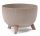  Vaso da fiori Lamela 33 cm x 33,2 x 18,5 cm diametro 33,2 cm plastica crema, sfumature di marrone e beige