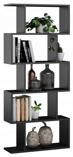  Libreria Matkam PER 76,4 cm x 176 cm x 28 cm nera