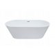 Vasca da bagno freestanding in acrilico Braider Altaria scarico centrale 160 x 75 cm