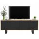  Mobile TV moderno Loft 150 cm Wotan nero OPACO